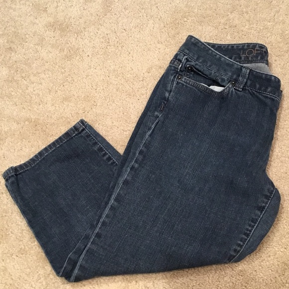Loft Low-Rise Denim Capris - Picture 3 of 6